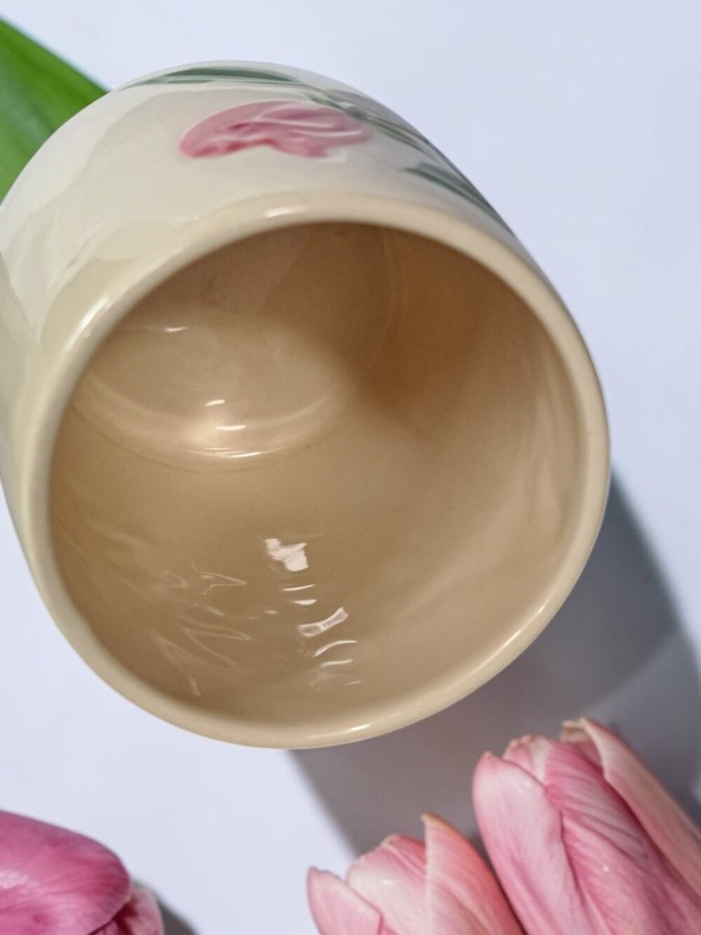 VTG Franciscan Desert Rose Floral Grandmug Hand Painted Mug 4.25”H. - Picture 5 of 14